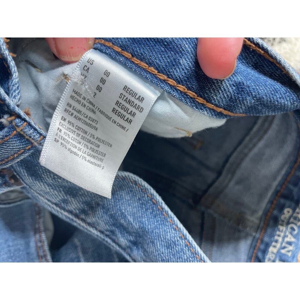 American Eagle High Rise Mom Jeans size 00 - Picture 5 of 8